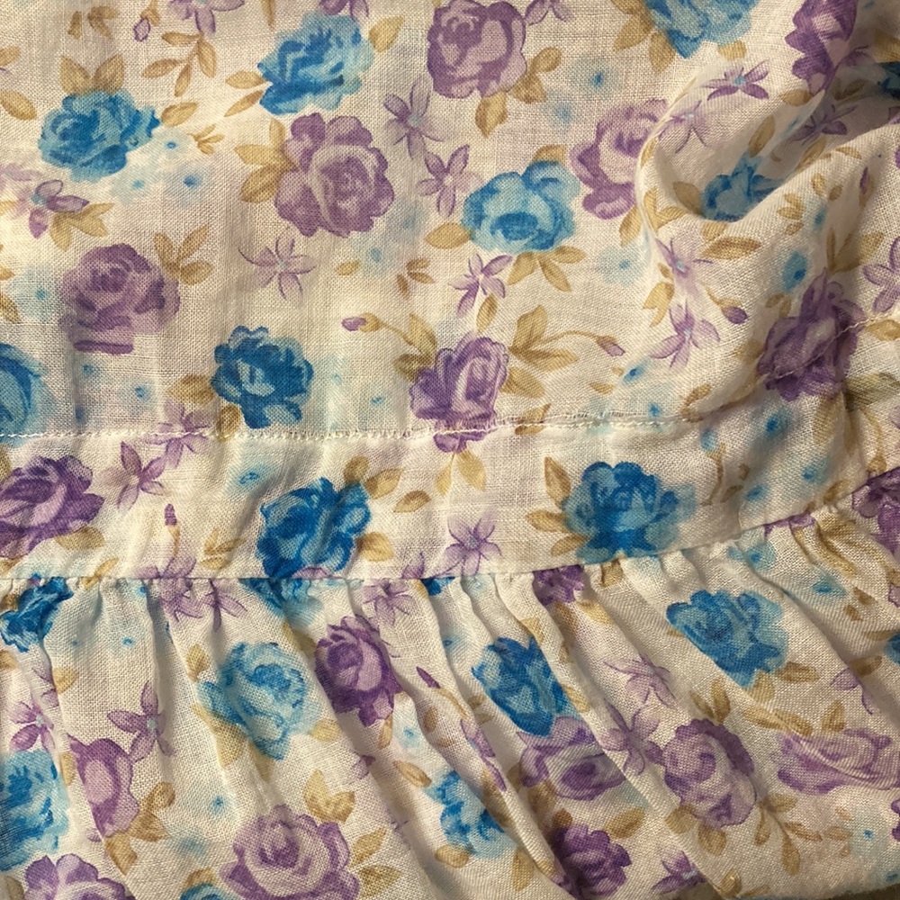 Christy Dawn White Floral Maxi Dress with Blue and Purple Print - Picture 13 of 13